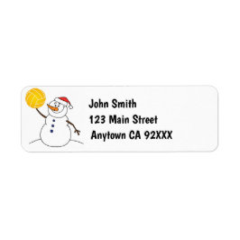 Water Polo Snowman Rücksendeadresse