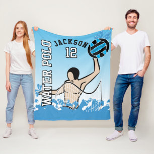 Water Polo 🤽 ♀️ Sport - Blau Fleecedecke