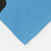 Water Polo 🤽 ♀️ Sport in Blau, Schwarz und Weiß Fleecedecke (Ecke)