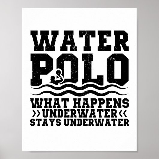 Water-Polo-Team | Geschenke für Sporttrainer Poster (Vorne)