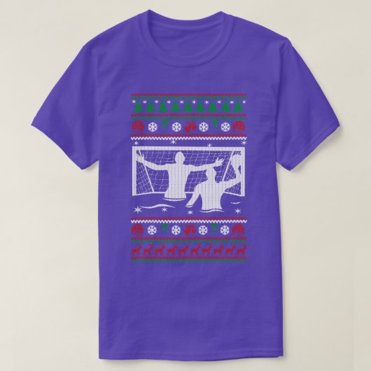 Water Polo Ugly Christmas Sweat Happy Holidays Sea (Design vorne)