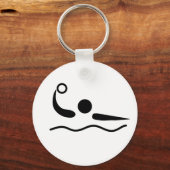 Water Polo Waterpolo Piktogramm Schlüsselanhänger (Vorderseite)