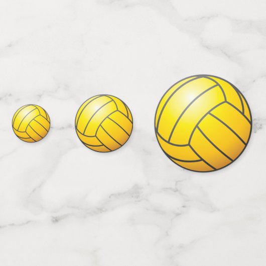 Water Polo Wedding Ball Confetti Konfetti (Vorderseiten)