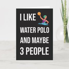 Water Polo Weihnachtsschmuck Player Xmas Sports Karte