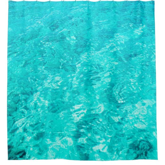 Water pool turquoise background duschvorhang (Vorderseite)