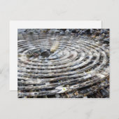 Water Ripple on Pebbles Postkarte (Vorne/Hinten)