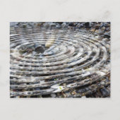 Water Ripple on Pebbles Postkarte (Vorderseite)