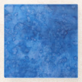 Water Sapphire Glasuntersetzer (Vorderseite)