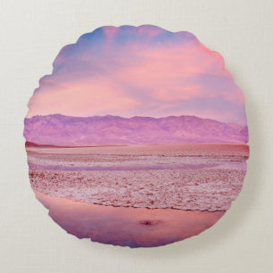 Water See, Badwater, Death Valley Rundes Kissen