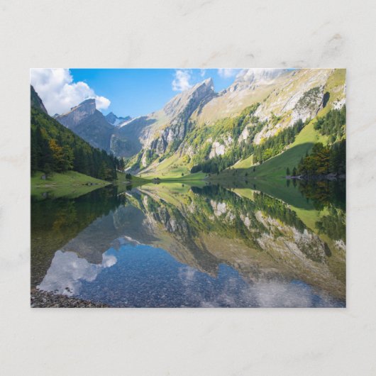 Water | Seealpsee Lake Swiss Alps Switzerland Postkarte (Vorderseite)