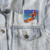 Water Skier von McClelland Barclay Button (Beispiel)