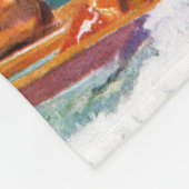 Water Skier von McClelland Barclay Fleecedecke (Ecke)