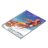 Water Skier von McClelland Barclay Notizblock (Linke Seite)