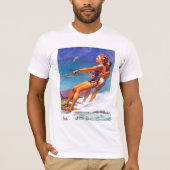 Water Skier von McClelland Barclay T-Shirt (Vorderseite)