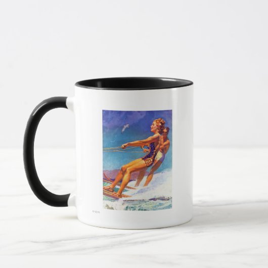 Water Skier von McClelland Barclay Tasse (Links)