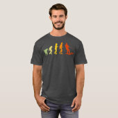 Water Skiing Evolution Funny Water Skier T-Shirt (Vorne ganz)