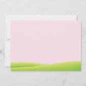 Water Slide Pool Party Birthday Invitation Girl Einladung (Rückseite)