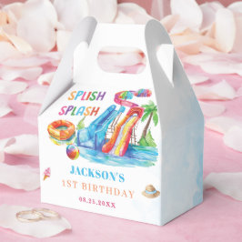 Water Slide Splish Splash Birthday Party Geschenkschachtel