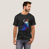Water Splash Bird Head Cassowary T-Shirt (Vorne ganz)
