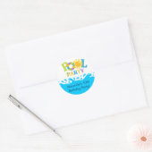 Water Splash Boy Pool Party Birthday Sticker (Umschlag)