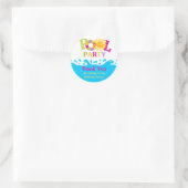 Water Splash Girl Pool Party Danke Sticker (Tasche)