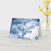 Water Splash Karte (Gelbe Blume)