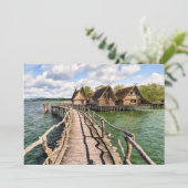 Water | Stilt Houses Over the Water Dankeskarte (Stehend Vorderseite)