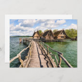 Water | Stilt Houses Over the Water Dankeskarte (Vorne/Hinten)