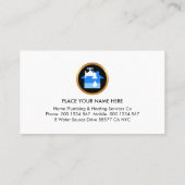 Water Surface Home Plumbing Repair Visitenkarte (Rückseite)