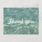 Water Swimming Pool Beach Ocean Patterns Thank You Postkarte (Vorderseite)