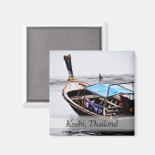 Water Taxis: Krabi, Thailand Magnet (Vorderseite/Rückseite)