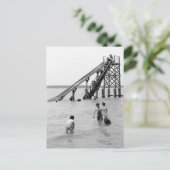 Water Toboggan, Bois Blanc Island, MI 1903 Postkarte (Stehend Vorderseite)