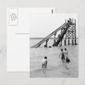 Water Toboggan, Bois Blanc Island, MI 1903 Postkarte (Vorne/Hinten)