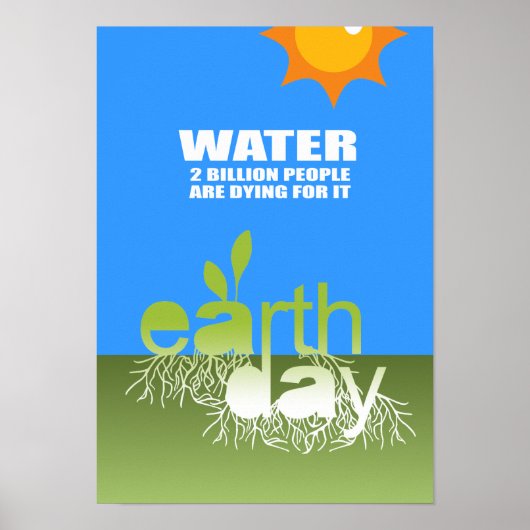 WATER - TWO BILLION PEOPLE ARE DYING FOR IT POSTER (Vorne)