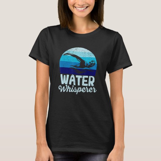 Water Whispern Schwimmen See Ocean Schwimmer T-Shirt (Vorderseite)