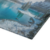 Water | Winter Jasper National Park, Canada Schneidebrett (Ecke)