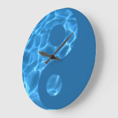 Water Yin Yang Wall Clock Große Wanduhr (Winkel)
