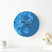 Water Yin Yang Wall Clock Große Wanduhr (Zuhause)