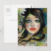 Waterbabe und die schwarze Perle Postkarte (Vorne/Hinten)
