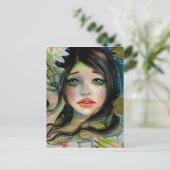 Waterbabe und die schwarze Perle Postkarte (Stehend Vorderseite)