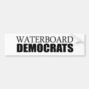Waterboard Demokraten Autoaufkleber
