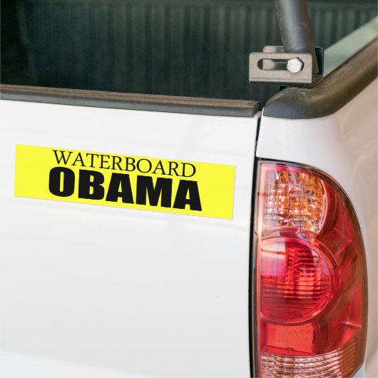 Waterboard Obama Autoaufkleber (Auf Lkw)