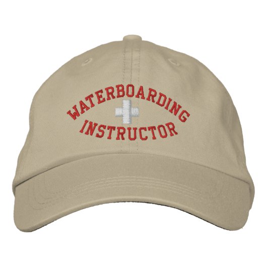 Waterboarding Instructor Bestickte Baseballkappe (Vorderseite)