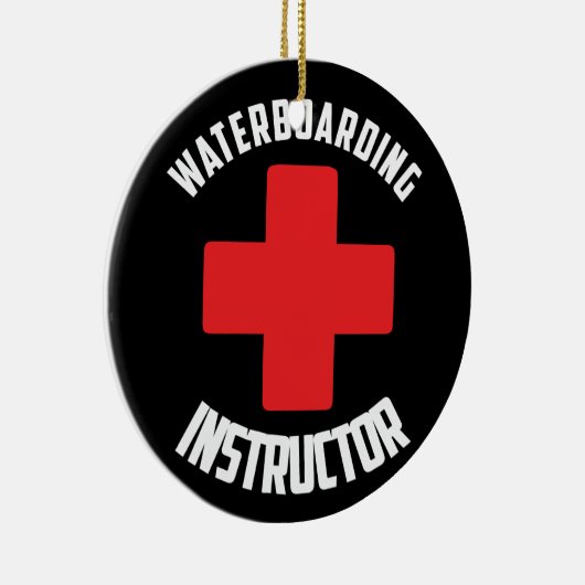 Waterboarding Instructor Keramik Ornament (Rechts)