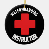 Waterboarding Instructor Keramik Ornament (Vorne)