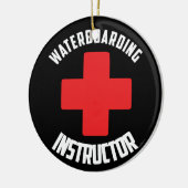 Waterboarding Instructor Keramik Ornament (Links)