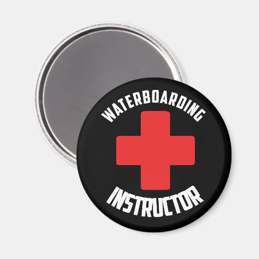 Waterboarding Instructor Magnet (Vorderseite/Rückseite)