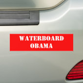WATERBOARDOBAMA AUTOAUFKLEBER (Auf Auto)