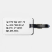 Waterboy Fußball Gepäckanhänger (Rückseite horizontal)