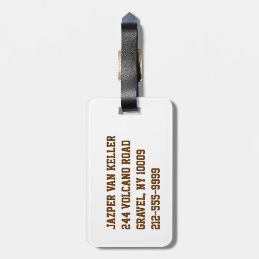 Waterboy Soccer Gepäckanhänger (Rückseite vertikal)